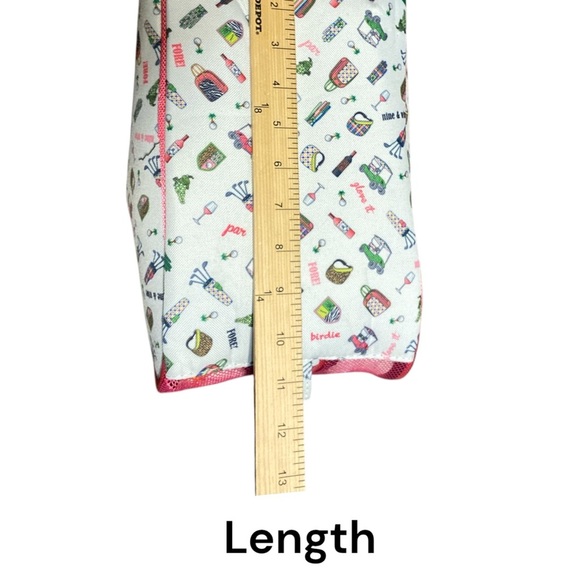 Stylish athletic shoe bag. Golf related images throughout​ - Picture 4 of 5